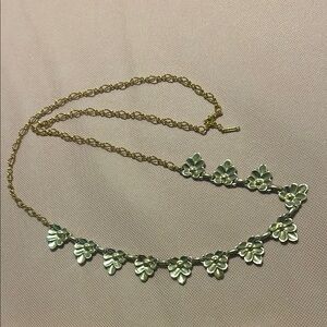 D’Orlan Vintage Floral Gold and Silver Necklace